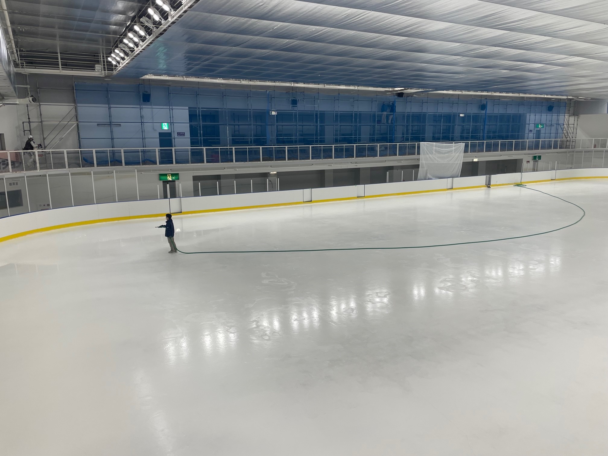 ＃３ 結氷作業（散水）